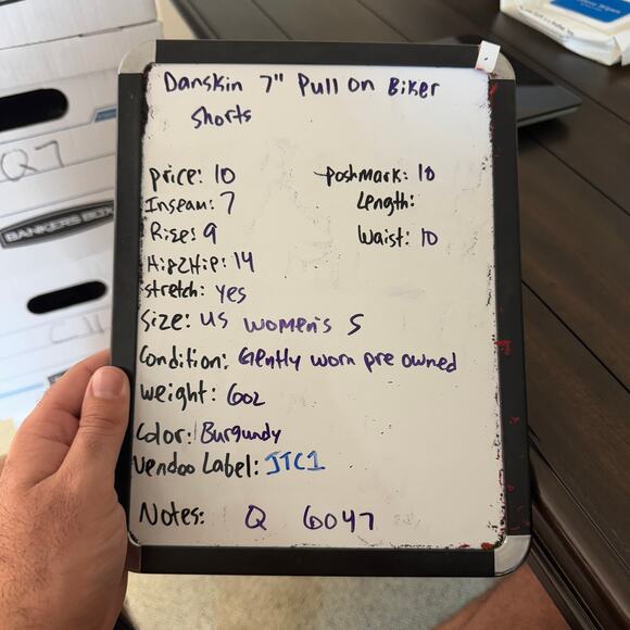 Danskin 7" Pull On Biker Shorts US Women's S New - Picture 6 of 6